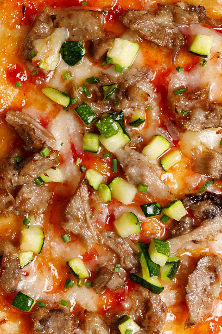 Coca mallorquina tipica en restaurante Can Canals